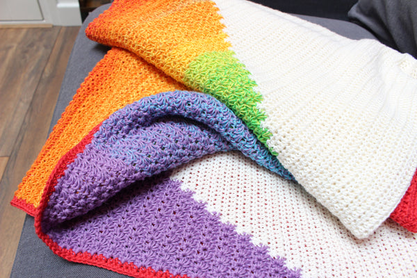 Patroon : Rainbow Star Deken - It's all in a nutshell