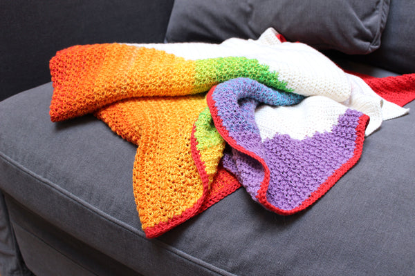 Patroon : Rainbow Star Deken - It's all in a nutshell