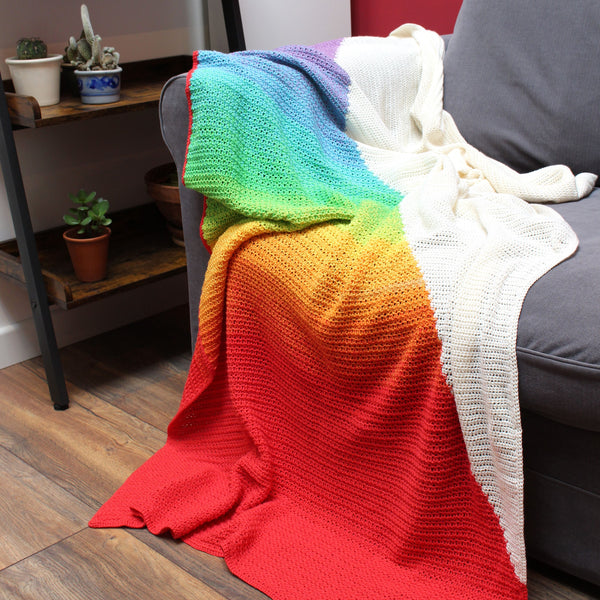 Patroon : Rainbow Star Deken - It's all in a nutshell