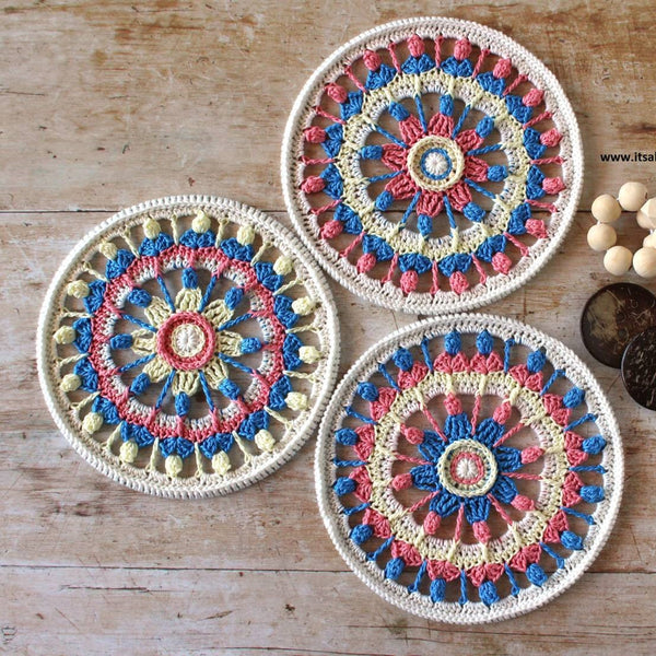 Patroon: Summer Flower Mandala's - It's all in a nutshell