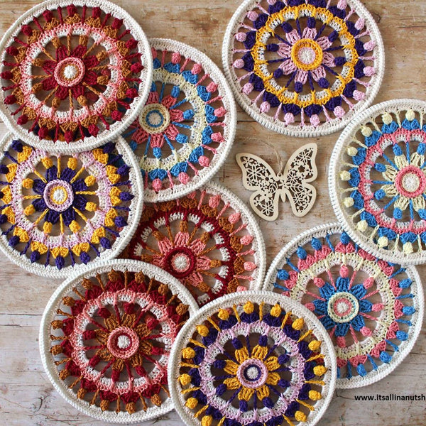 Patroon: Summer Flower Mandala's - It's all in a nutshell
