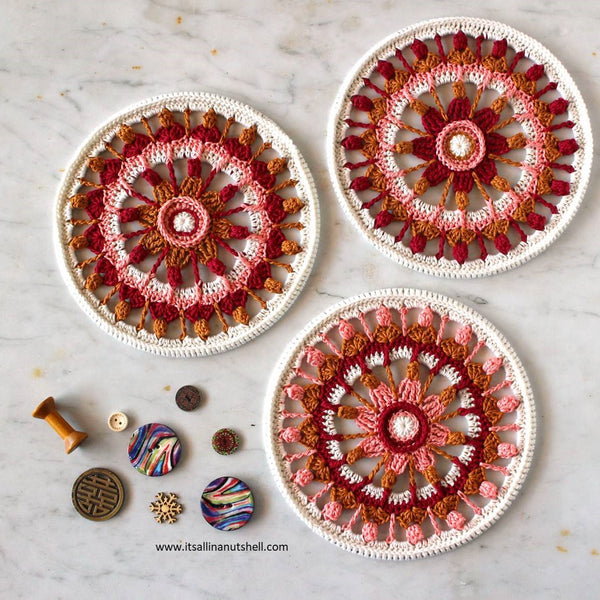 Patroon: Summer Flower Mandala's - It's all in a nutshell